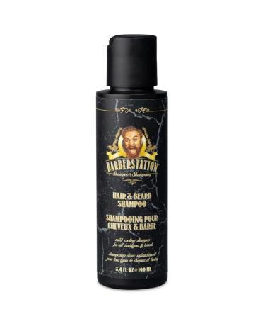 BARBERSTATION - Hair and beard shampoo - Travel size hair & beard shampoo 100ml