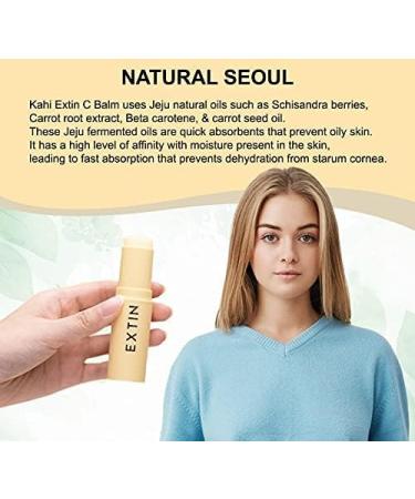  KAHI Extin C Balm 9g - With Vitamin C Jeju Origin Oil Hydrate & Manage Wrinkles Around Your Face Korean Cosmetics K-Beauty - Buy Online on GoSupps.com