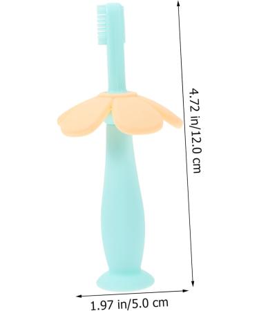 Anneome Baby Toothbrush - Silicone Bristle Training Toothbrush for Oral Care (1 Pack Blue) - Buy Online on GoSupps.com