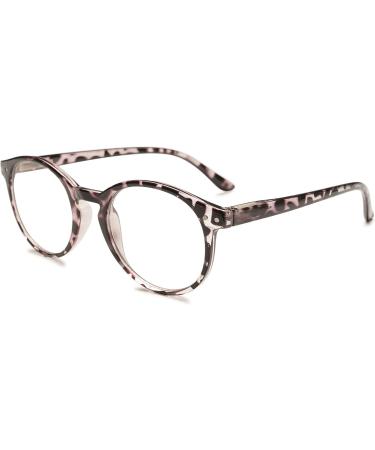 Koosufa Anti Blue Light Round Reading Glasses for Men & Women | Spring Hinge Visual Aid | Anti-Fatigue | Multiple Strengths Available - Buy Online on GoSupps.com