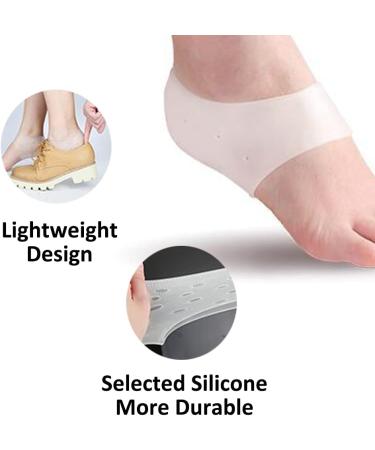 MICPANG Gel Heel Protectors for Plantar Fasciitis & Cracked Heel - Moisturizing Cushion Pads for Women and Men - Buy Online on GoSupps.com