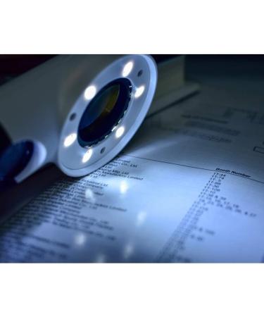 Handheld LED Light 16 Times Double Layer High Magnification Glass Glass Identifying Antique Reading Good Times - Buy Online on GoSupps.com