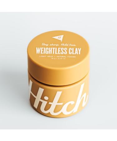 Hitch Weightless Clay Light Hold Natural Finish Hair Clay Pomade for Men
