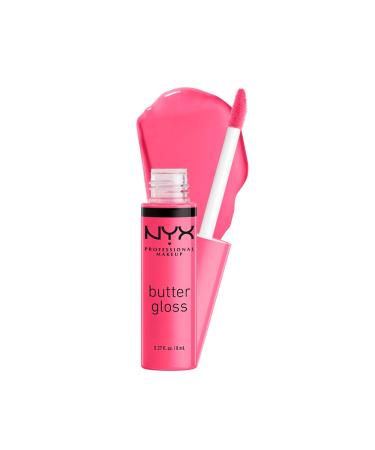NYX PROFESSIONAL MAKEUP Butter Gloss  Non-Sticky Lip Gloss - Peaches & Cream (Pink Coral) 03 Peaches & Cream 0.27 Fl Oz (Pack of 1)