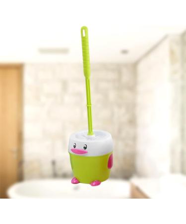 Solustre Penguin Toilet Brush Set | Soft Bristle Bathroom Cleaning Tools | Compact Holder for Easy Use - Shop Internationally! - Buy Online on GoSupps.com
