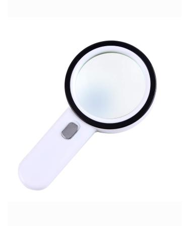30 Times Portable Light Magnifying Glass 100mm Large Optical Lens High-Definition Lightweight for Viewing Books Newspapers Macular Degeneration Made in China