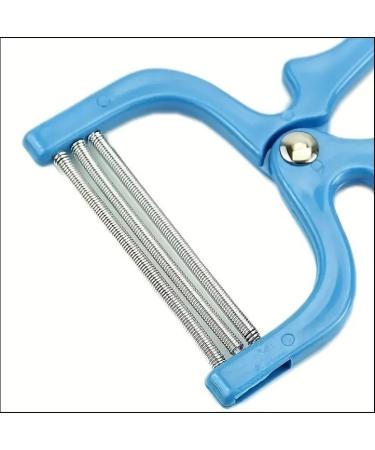 Handheld Facial Hair Epilator - Pain-Free Hair Removal for Eyebrows & Upper Lip | Smooth Skin Cleaner & Face Shaver | Portable Salon Home Beauty Tool - Blue - Buy Online on GoSupps.com