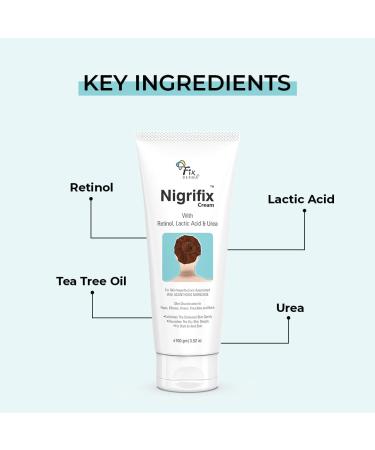 Fixderma Nigrifix Cream for Acanthosis Nigricans - Dermatologist Tested Retinol Cream for Hyperpigmentation Removal on Dark Body Areas | 3.38 Fl Oz - Buy Online on GoSupps.com