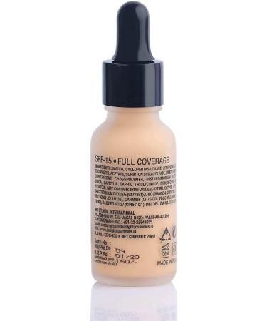 Inns-sight Cosmetics Ultra-Thin Second Skin Long Wear Liquid Foundation | Waterproof Full Coverage Long Lasting | Light Oil Free Face Makeup| 20ml(FD28-03) - Buy Online on GoSupps.com