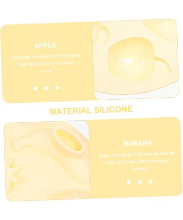 Alipis DIY Tool Silicone Homemade Bakery Cutters Fruit Shape Cute Baking Molds Cheesecake Supply Mould 27X3.5CM Yellow - Buy Online on GoSupps.com