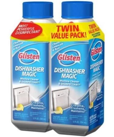 Glisten Dishwasher Magic Cleaner & Disinfectant 12 fl oz (Pack of 2) - 2.19 x 4.38 x 6.81 Inches - Buy Online on GoSupps.com