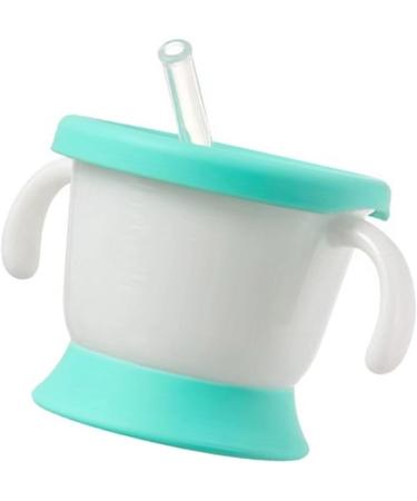 Silicone Cup Baby Straw Cup Kid Cups Spoutless Cup with 2 Handles Leak Proof Training Cup Drinking Cup Multicolor - Buy Online on GoSupps.com