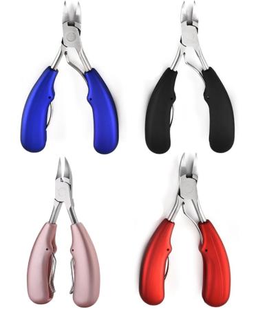 Nail Clippers for Thick Nails Stainless Steel Heavy Duty Toe Nail Clipper Dead Skin Trimmer for Men Seniors Black - Buy Online on GoSupps.com