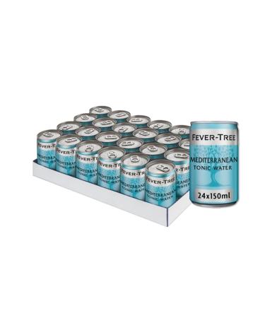 FEVER-TREE | Mediterranean Tonic Water | With natural flavors such as floral botanicals | 24 x 150ml - Buy Online on GoSupps.com
