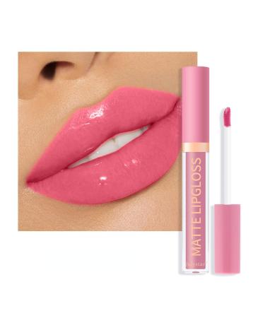 INTEROOKIE Makeup Water Gloss Lip Glaze with Mirror Non Fading Lip Honey Liquid for Natural Longlasting Hydration Water Glosses for Women 04