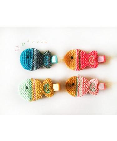 Rimobul 15 PCS Handmade Crocheted Animal Mini Hair Clips for Kids - Cute Animal Theme - Buy Online on GoSupps.com