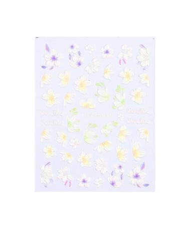 DIY Embossed Decals Stickers & Decals Adhesive Nail Art Sticker Wedding Nail Nail Art 5D Decals(1) Style1