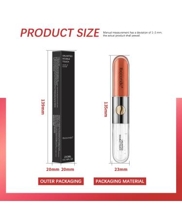 Two-Step Liquid Lipstick & Moisturizing Lip Oil Set | Waterproof Non-Sticky Fruit Flavor | ibcccndc 107 - Buy Online on GoSupps.com