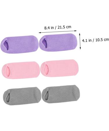 KOMBIUDA 3 Pairs foot gel socks feet softening socks gel socks for cracked feet foot softening socks spa gel socks heel spa socks heel repair socks hydrating Miss vegetable gel cosmetic - Buy Online on GoSupps.com