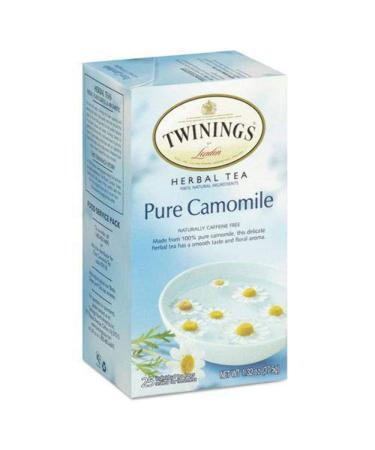 Twinings Herbal Tea Pure Camomile Caffeine Free 25 Tea Bags 1.32 oz (37.5 g)