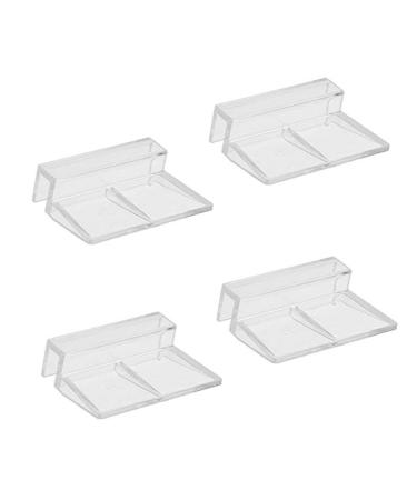 4pcs Clear Color Acrylic Aquarium Fish Tank Glass Cover Clip Support Holder 8mm