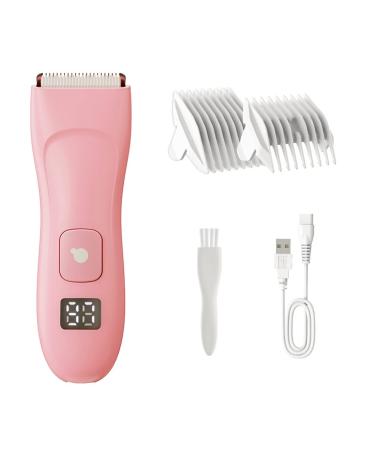 Electric Razor for Women,Women's Rechargeable Bikini Trimmer Body Hair Removal for Legs and Underarms Waterproof Painless Shaver with LED Display Pink