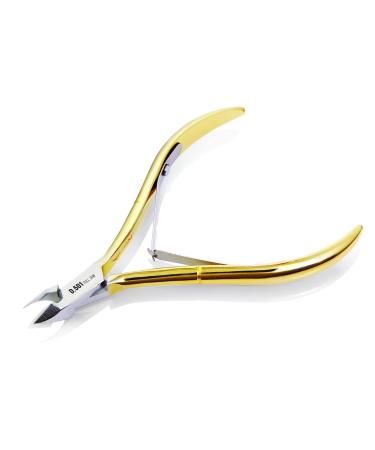 Nghia Professional Steel Cuticle Nipper C-118 (Previously D-501) Osimihome Gold Plated Cuticle Cutter Trimmer Manicure Tools with Double Spring  Perfect Nail Care Tool at Home/Spa/Saloon(1 Pcs)