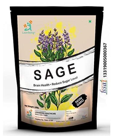 Green Velly 100Gms Dried Sage Leaves for Tea (Whole) | Smudge Smudging | Energy Reiki | Removes Energy Blocks.