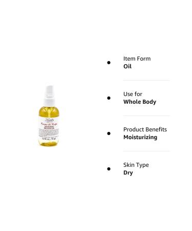 Kiehl's Creme de Corps Dry Body Oil 2.5 oz - Nourishing Skin Moisturizer - Buy Online on GoSupps.com