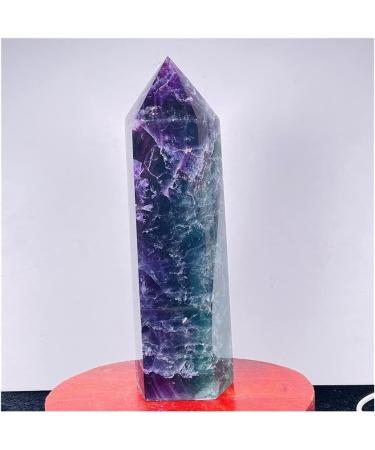 JUKUCKV Fluorite Quartz Crystal Obelisk - 1015g Spiritual Support & Healing Decoration - Buy Online on GoSupps.com