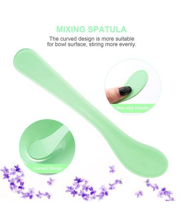 Face Mask Mixing Bowl Set - DIY Facial Mask Mixing Tools with Spatula & Brushes | Pack of 7 - Green - Buy Online on GoSupps.com