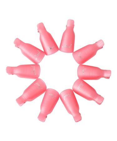KINGMAS 10 Pcs Gel Nail Polish Remover Clips - Acrylic Nail Art Soak Off Wrap Cleaner Cap - Buy Online on GoSupps.com