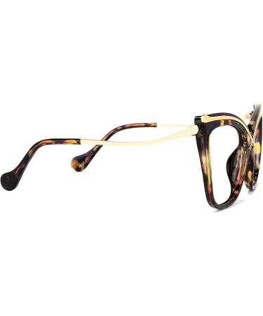 Vooglam Cat Eye Blue Light Blocking Glasses for Women - Anti UV Eyestrain Eyewear Janina OX006465 Tortoise - Buy Online on GoSupps.com