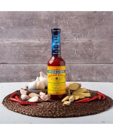 Linghams Sauce Pick N Mix - Choose From 6 Flavours | C Ginger Garlic Chilli Original Chilli Extra Hot Chilli Sriracha | 4 Pack (280ml each) - Perfect Sauce Gift Set for Sauce Lovers - Buy Online on GoSupps.com
