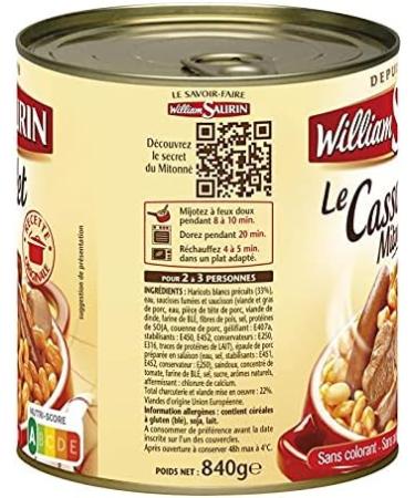 WILLIAM SAURIN MITONN CASSOULET - READY-MADE DISH 840G - WILLIAM SAURIN - SET OF 4 - Special Offer - Buy Online on GoSupps.com