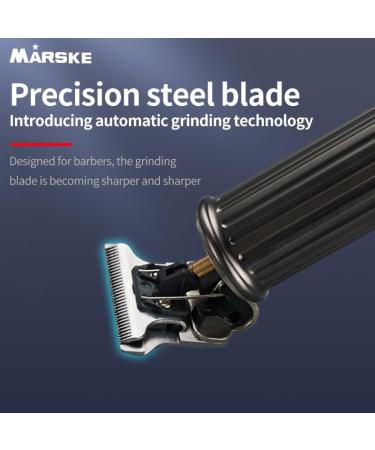 MARSKE Aluminum Alloy Hair Clippers & Beard Trimmer - Professional Zero Gapped T-Blade LCD Display USB Rechargeable - Black - Buy Online on GoSupps.com