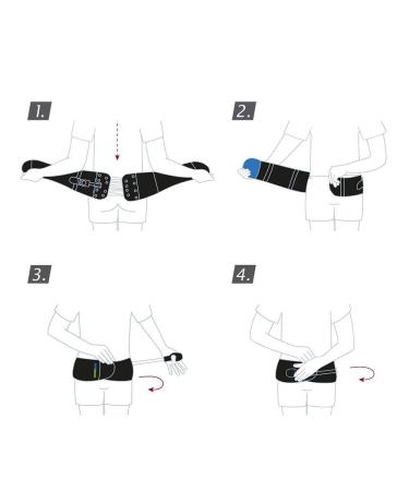 Sports Edition Back Brace - Lumbar Support for Men/Women | Rigid Panel & Pressure Pads for Back Pain Relief - Black X-Small/Small - Buy Online on GoSupps.com