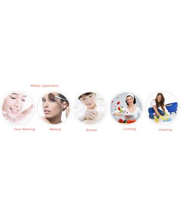 Huachnet Waterproof Women's Shower Cap - Black Flower in White | Double Layers - Buy Online on GoSupps.com