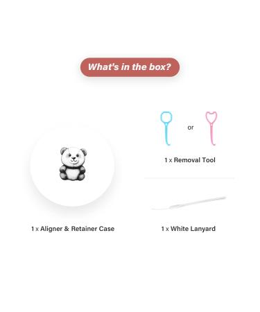 Patch Panda Clear Aligner & Retainer Case - Invisalign Compatible with Vent Holes | Cute & Minimalistic Design - Buy Online on GoSupps.com