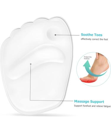 NOLITOY Silicone High Heel Cushion Pads - 4 Pairs Arch Support Insoles for Women & Men - Ultimate Comfort Shoe Inserts - Buy Online on GoSupps.com