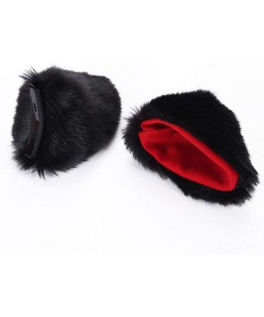 YOXIER 1Pair Fox Cat Ear Furry Girls Hair Clip Hairpin Cosplay Costume Photo Dark Blue Black - Buy Online on GoSupps.com