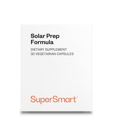 Supersmart Solar Prep Formula (Advanced Formula) - with Beta Carotene Biotin - Skin Supplement | Gluten Free & Vegetarian Friendly - 30 Capsules