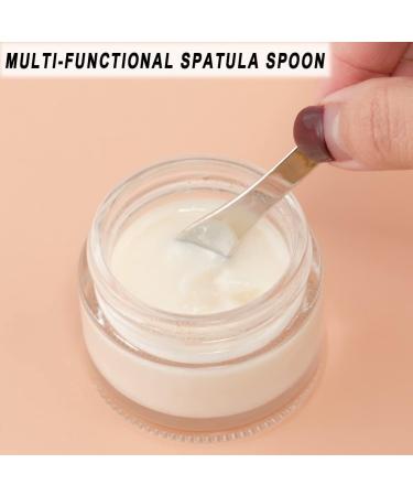 9 Pack Metal Makeup Spatula 3 Colors Reusable Crescent Shape Mini Zinc Alloy Facial Cream Cosmetic Spoon Applicator for Beauty Mixing Skincare Cream Lotions Moisturizers Eye Cream Massage Face Mask - Buy Online on GoSupps.com