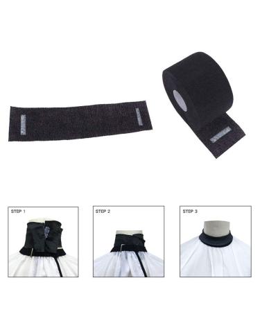 Buy 5 Rolls Disposable Barber Neck Strips | Stretchy Hairdressing Wraps for Salon & Home Use (Black - Buy Online on GoSupps.com