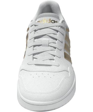 Adidas Women's Hoops 3.0 Low Classic Basketball Sneakers - Size 36 EU - Ftwwht/Ftwwht/Magold | Shop Internationally - Buy Online on GoSupps.com