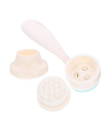 Angoily Manual Face Brush Hand Tools Face Cleaner Hard Skin Face Brush Skin Care Tools for Face Massage Face Brush Pore Deep Artificial Fiber Cherry Blossoms Child Scrub Brush