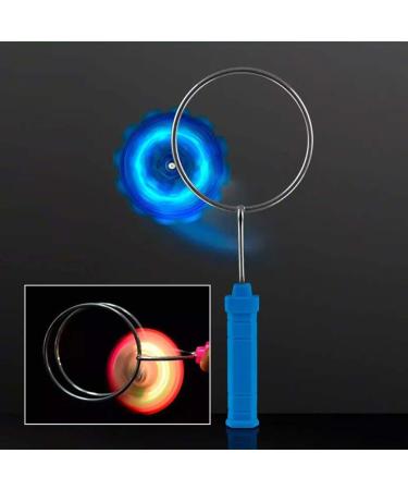 Shop 4-Piece Retro LED Roundabout Gyro Wheel Set | Bright Spinning Magnetic Toys for Parties | Random Color - Buy Online on GoSupps.com