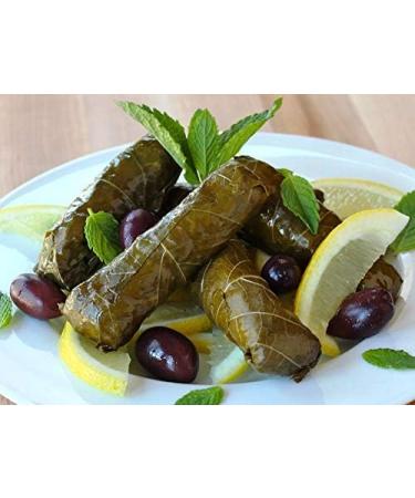 Hand-Picked Greek Vine Leaves - Soultanina Variety for Dolmades | 550gr Drained Weight (110 Leaves) - Buy Online on GoSupps.com
