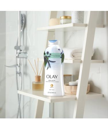 Olay Fresh Outlast Purifying Birch & Lavender Body Wash 22 Fl Oz - Pack of 4 - Buy Online on GoSupps.com