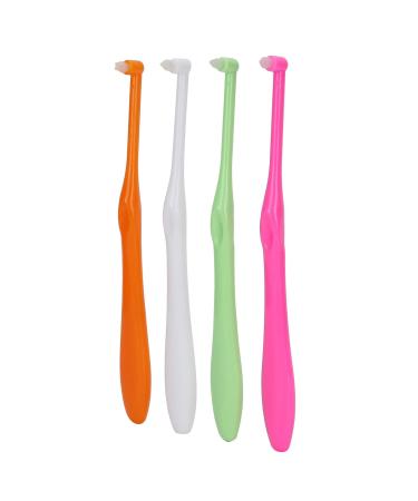 4pcs Braces Toothbrush Soft Small Head Tufted Toothbrush Dental Floss Interdental Cleaner for Orthodontic Dentistry